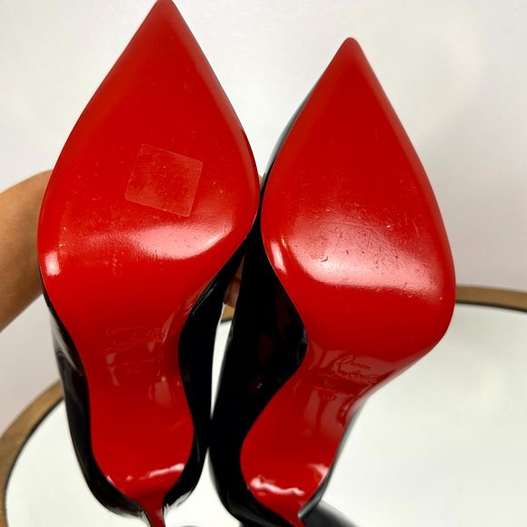 CHRISTIAN LOUBOUTIN Pigalle Follies Pointed Toe Pump Size in Black 10US / 40EU - Picture 10 of 16